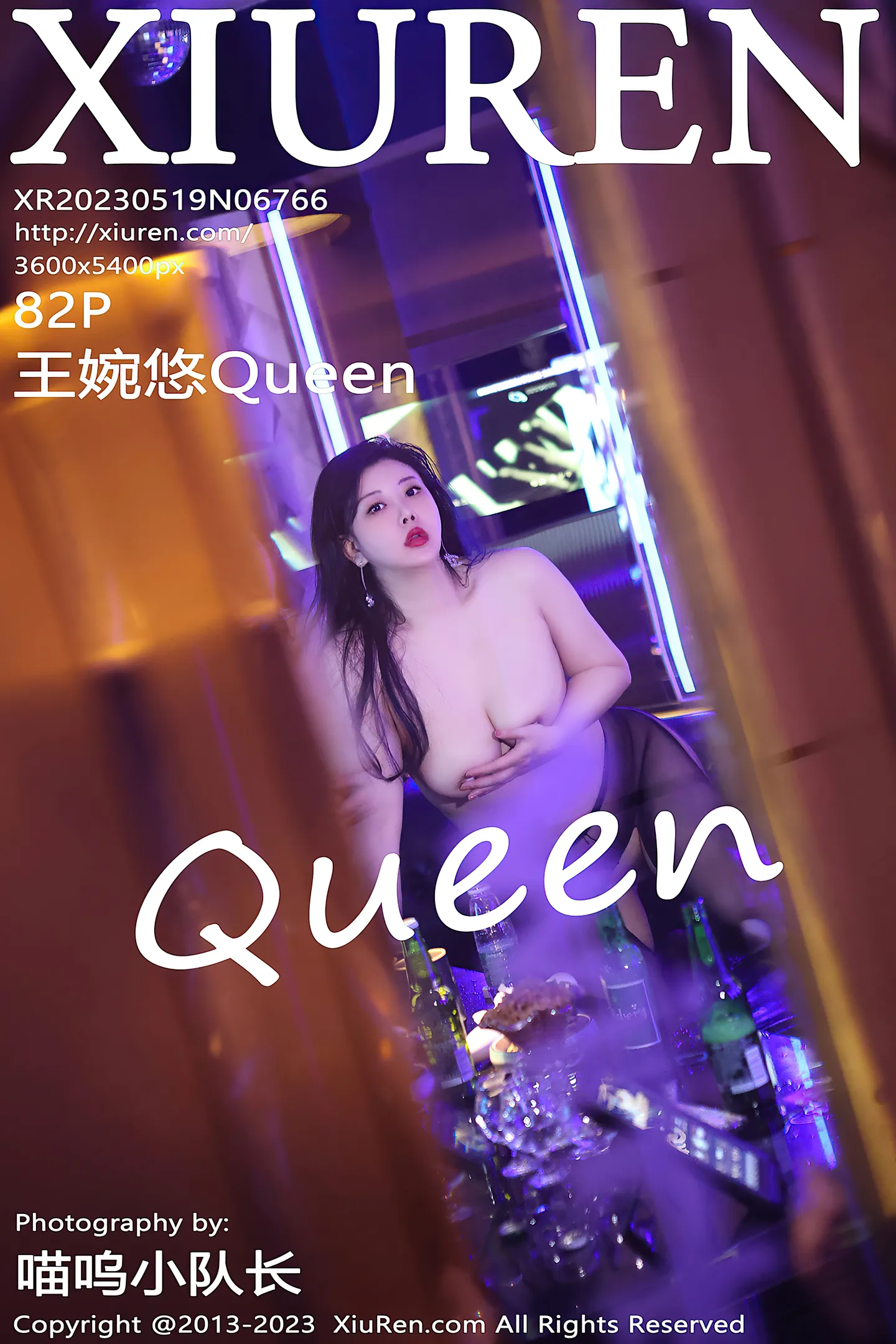 [XiuRen秀人网]No.6766_模特王婉悠Queen性感黑色情趣服配开档黑丝秀惹火身材诱惑写真82P-秀人网 - XiuRen.Space